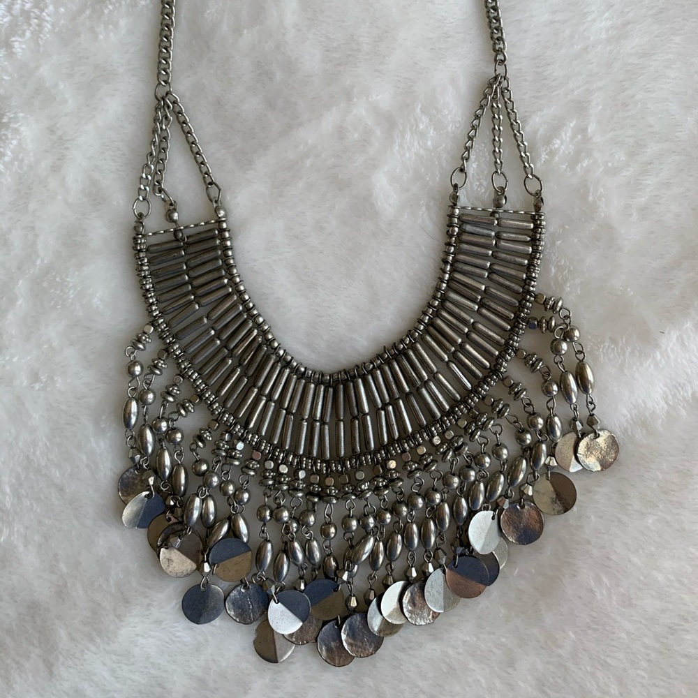 Nordstrom silver statement necklace